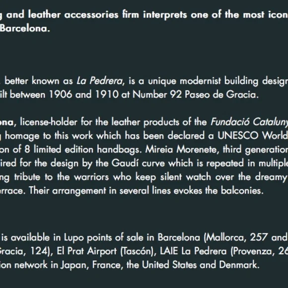 LUPO BARCELONA - Limited Edition - Picture 8 of 10